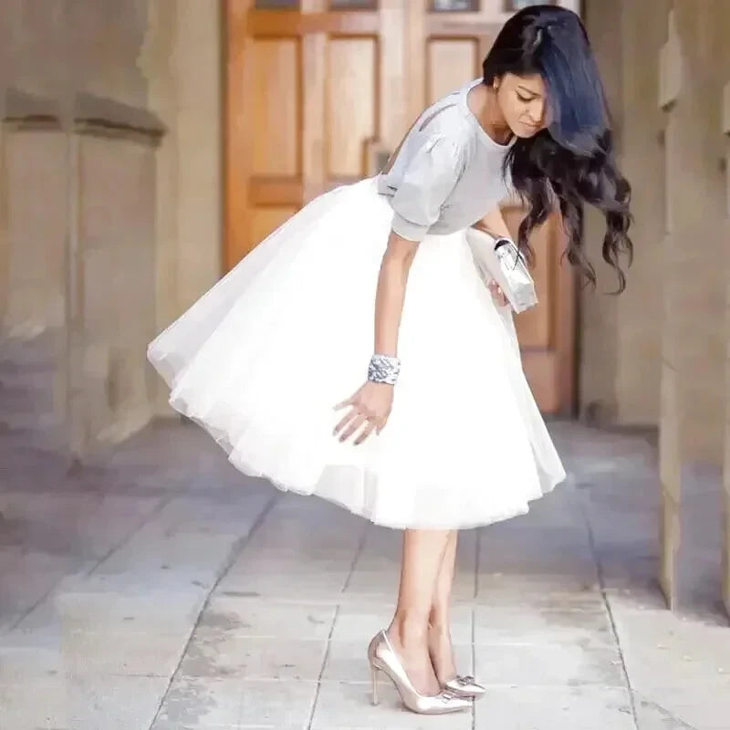 Jupe Tulle Blanche Mariage