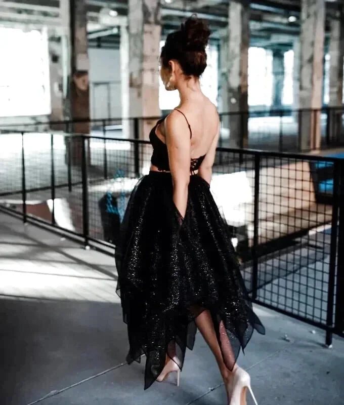 Jupe Tulle Noire Pailleté - Maison Tulle