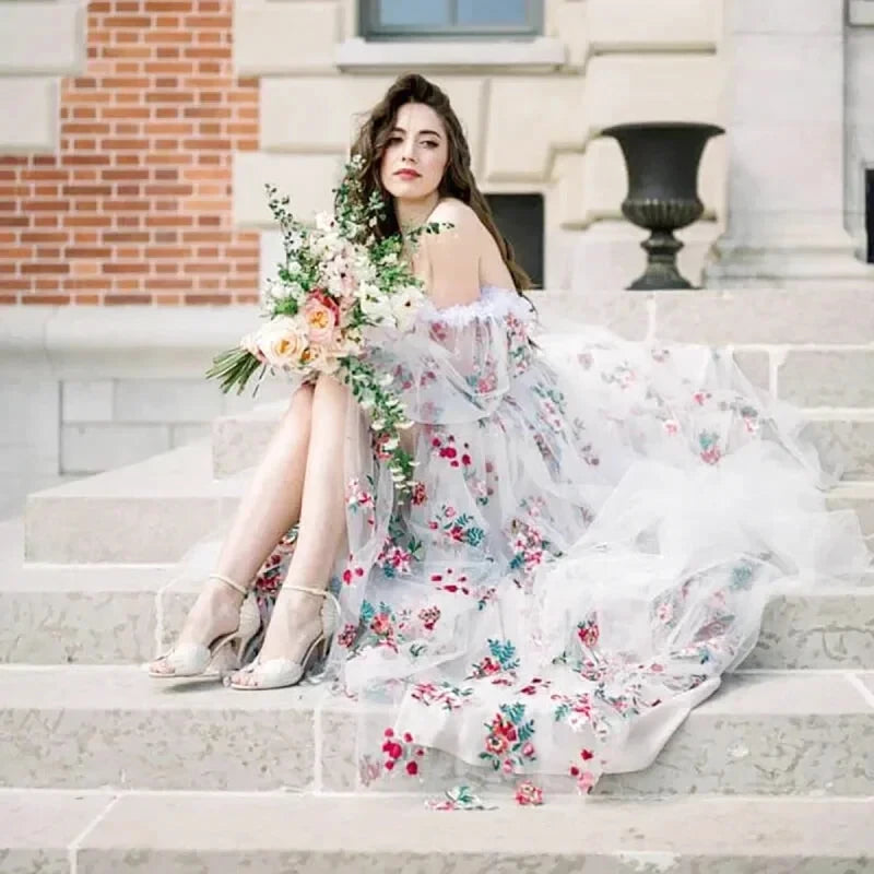 Robe Fleurie Tulle