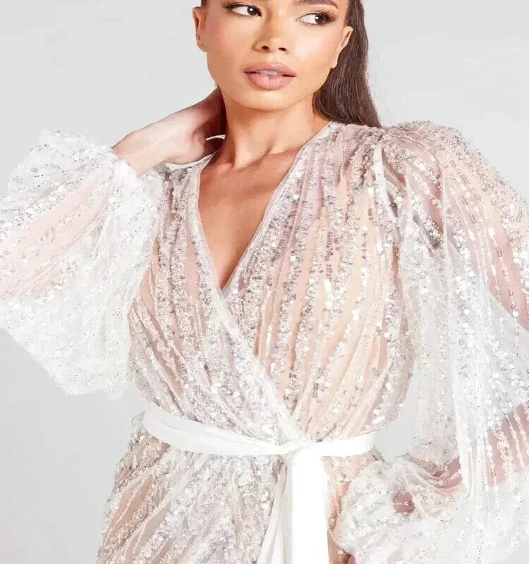 Robe Tulle Manche Longue - Maison Tulle