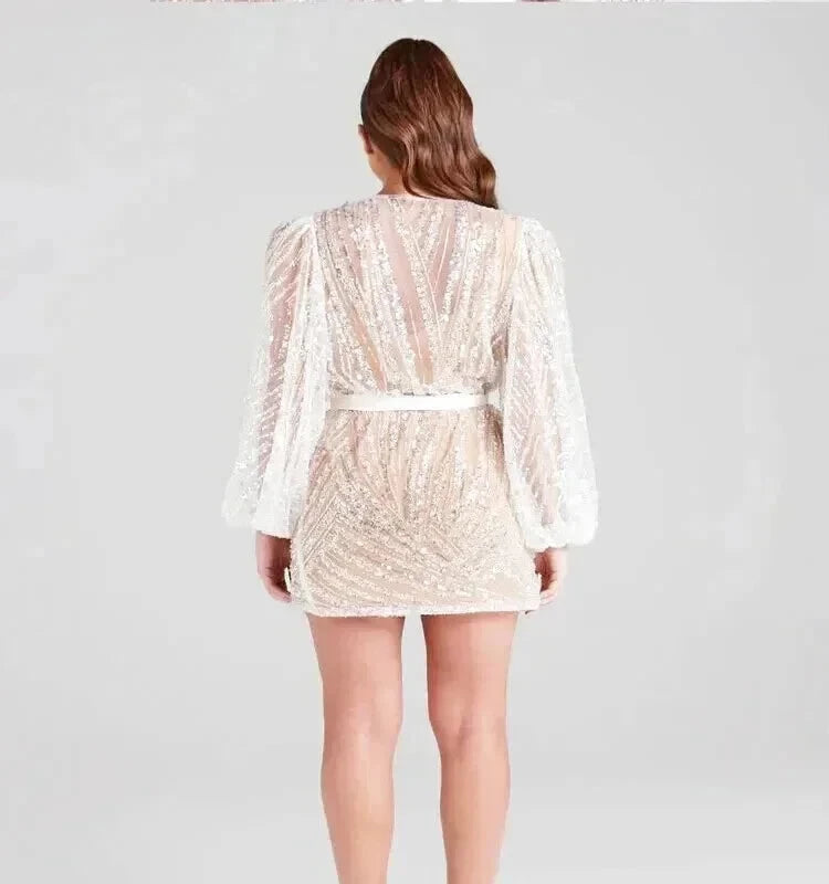 Robe Tulle Manche Longue - Maison Tulle