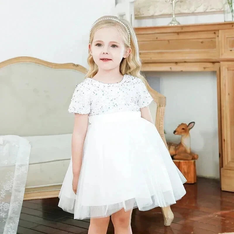 Robe Tulle Paillette Fille - Maison Tulle