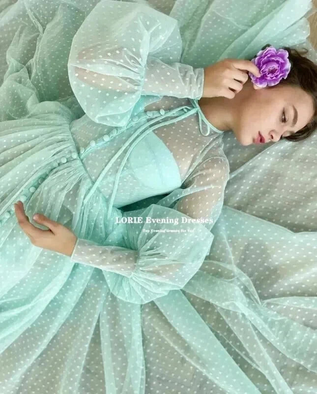 Robe Tulle Vert D'eau - Maison Tulle