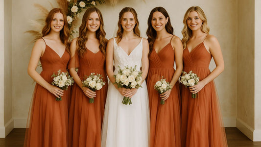 Comment choisir sa robe d’invitée de mariage terracotta en tulle ?
