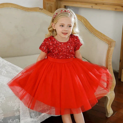 Robe Fille Tulle Rouge - Maison Tulle