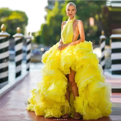 Robe Tulle Jaune - Maison Tulle