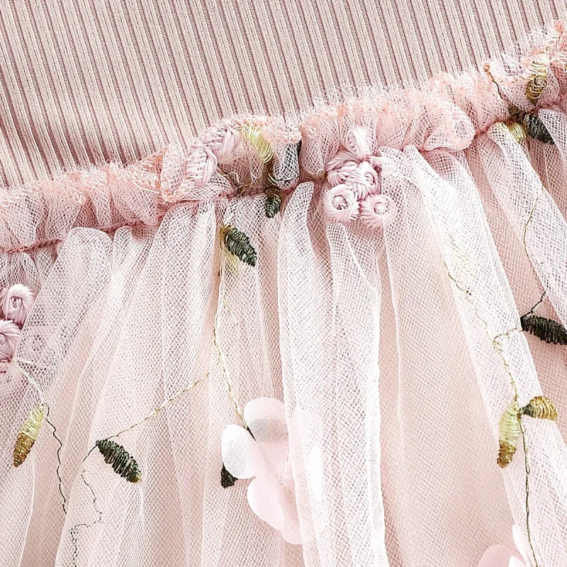 Robe Bébé en Tulle Rose - Maison Tulle