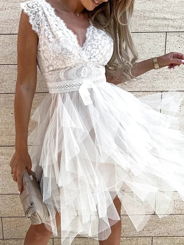 Robe de Soirée Tulle et Dentelle - Maison Tulle