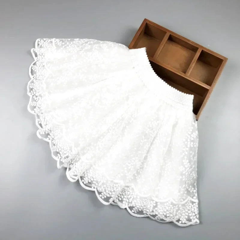 Jupe Courte en Tulle Blanche - Maison Tulle