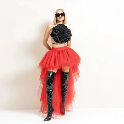 Jupe en Tulle Rouge pour Carnaval - Maison Tulle