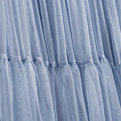 Jupe Longue Tulle Bleu - Maison Tulle