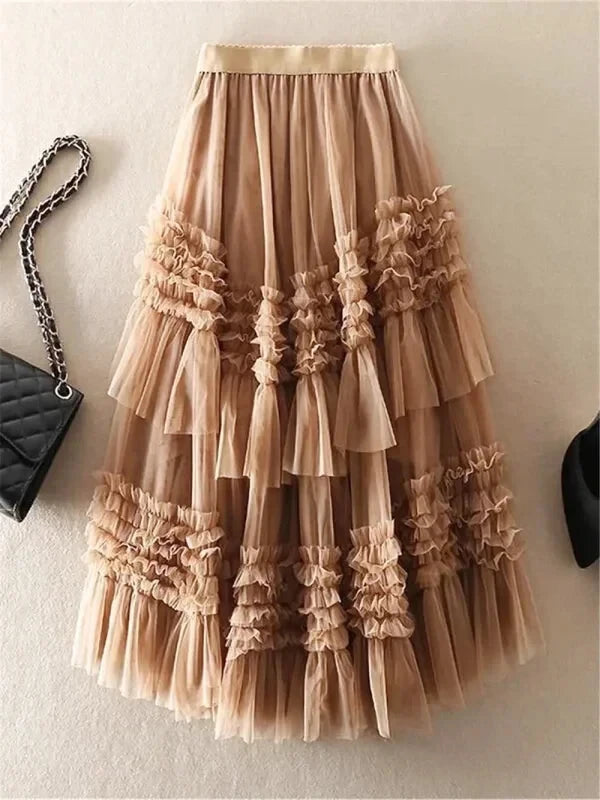 Jupe Tulle Marron - Maison Tulle