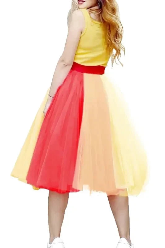 Jupe Tulle Multicolore Femme - Maison Tulle