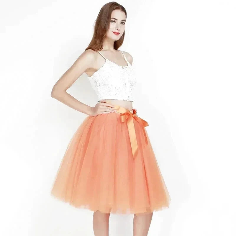 Jupe Tulle Orange - Maison Tulle