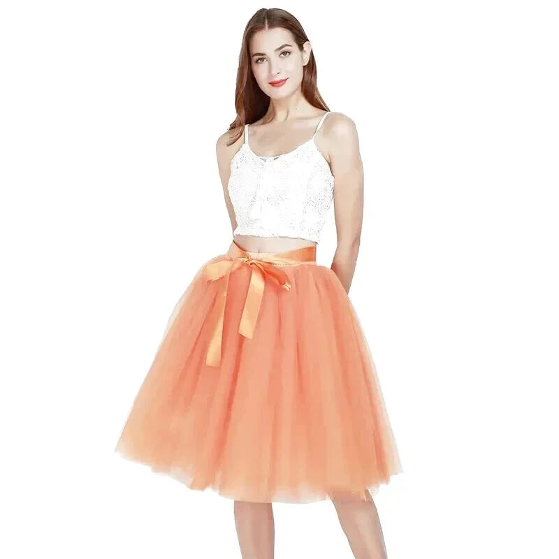 Jupe Tulle Orange - Maison Tulle