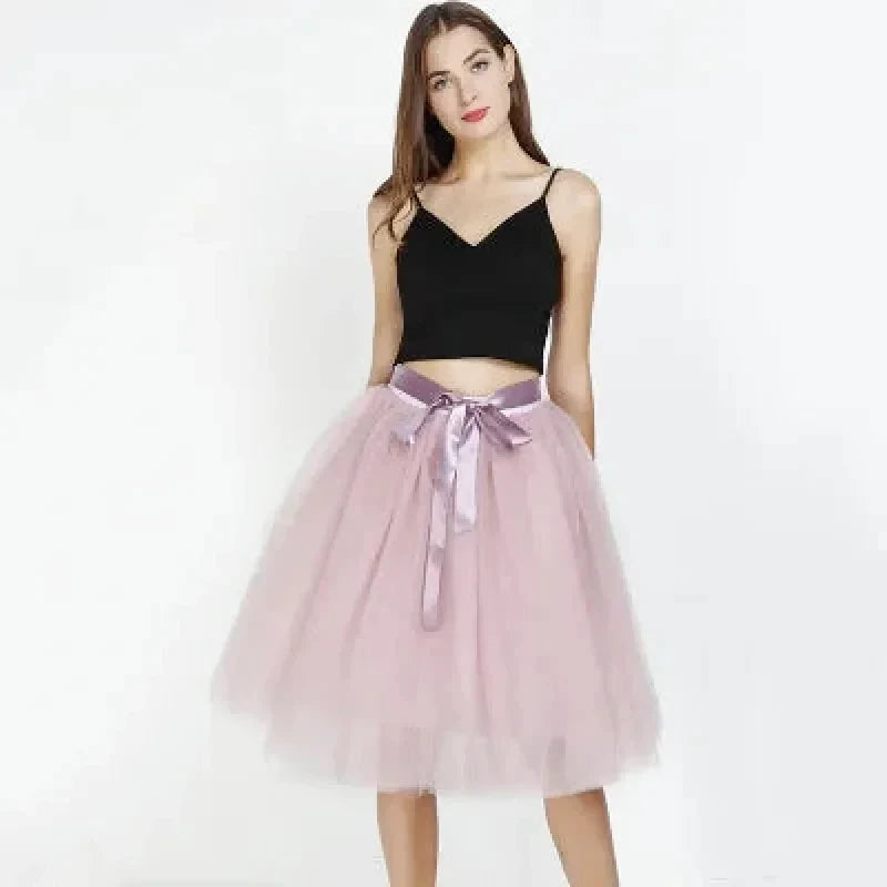 Jupe Tulle Rose Poudré - Maison Tulle