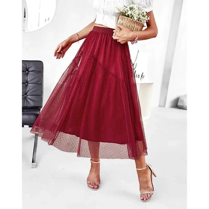 Jupe Tulle Rouge Longue - Maison Tulle