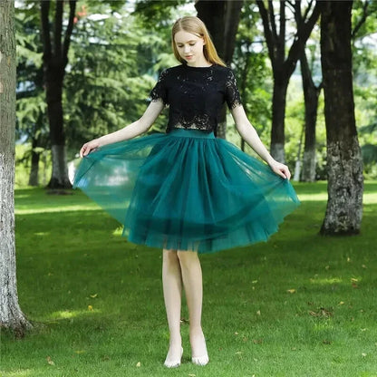 Jupe Tulle Vert Sapin - Maison Tulle