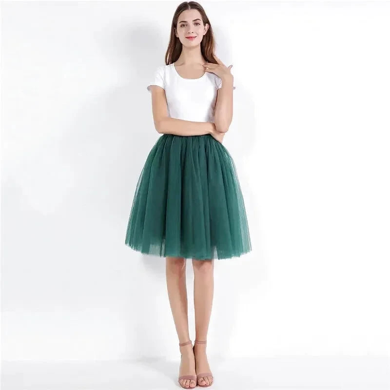 Jupe Tulle Vert Sapin - Maison Tulle