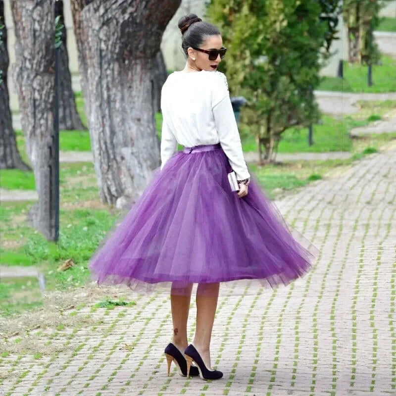 Jupe Tulle Violet - Maison Tulle