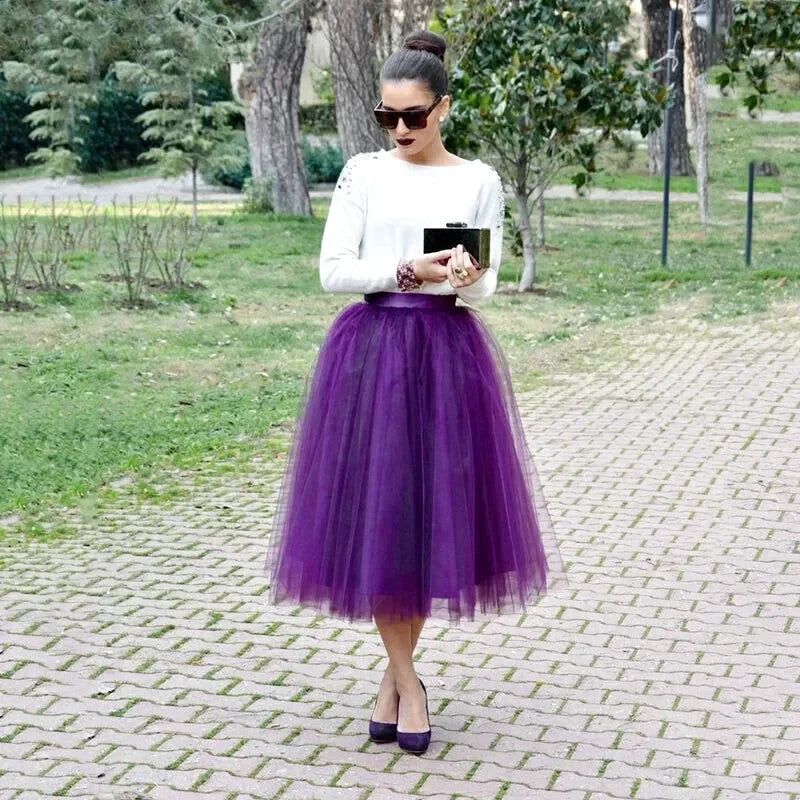 Jupe Tulle Violet - Maison Tulle