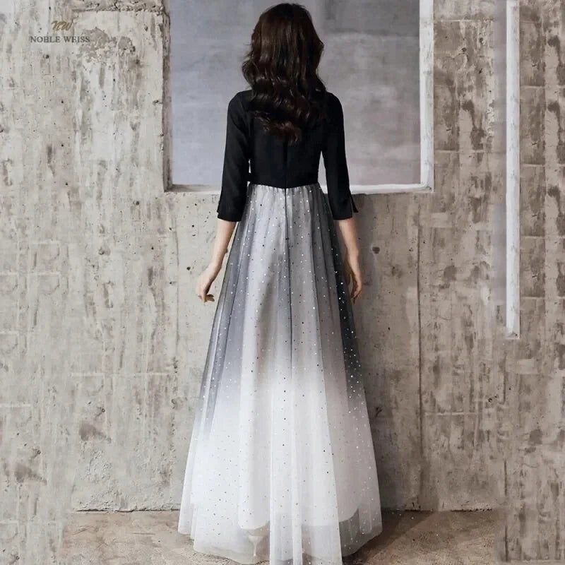 Robe à Tulle Noire et Blanc - Maison Tulle