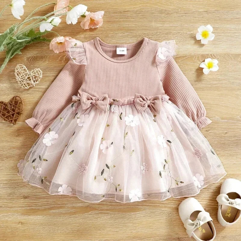 Robe Bébé en Tulle Rose - Maison Tulle