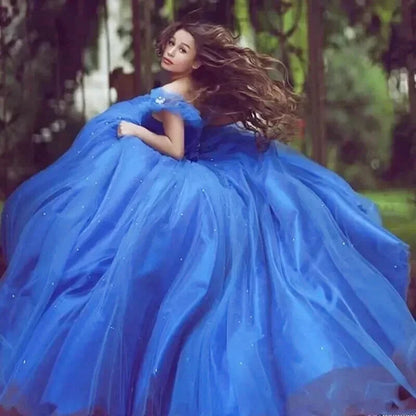 Robe Bleu Roi Tulle - Maison Tulle