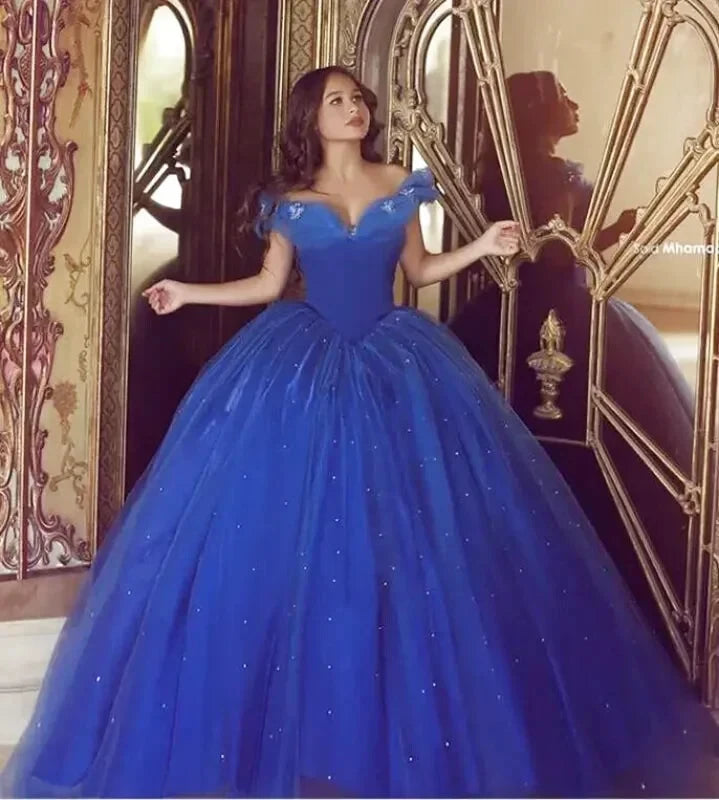 Robe Bleu Roi Tulle - Maison Tulle