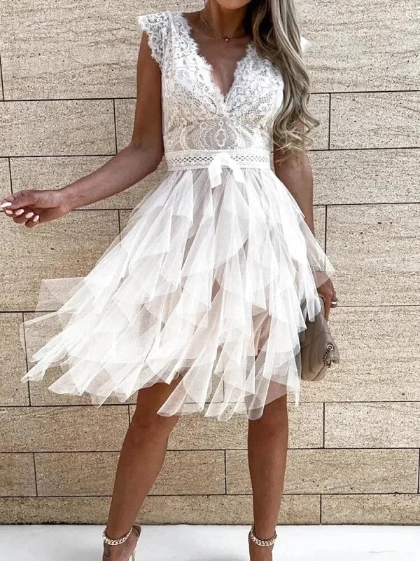 Robe de Soirée Tulle et Dentelle - Maison Tulle