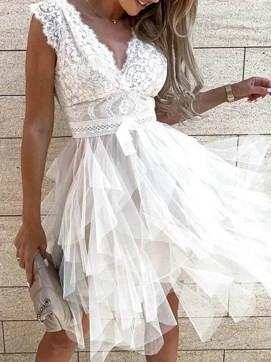 Robe de Soirée Tulle et Dentelle - Maison Tulle