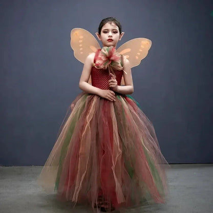 Robe Fille Originale Tulle Papillon