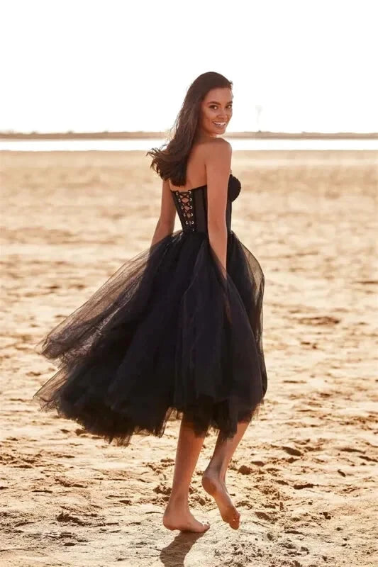 Robe Longue Tulle noire