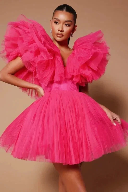 Robe Rose Fushia Tulle - Maison Tulle