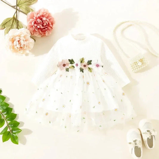 Robe Tulle Bébé Blanc - Maison Tulle