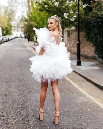 Robe Tulle Bouffante Courte - Maison Tulle