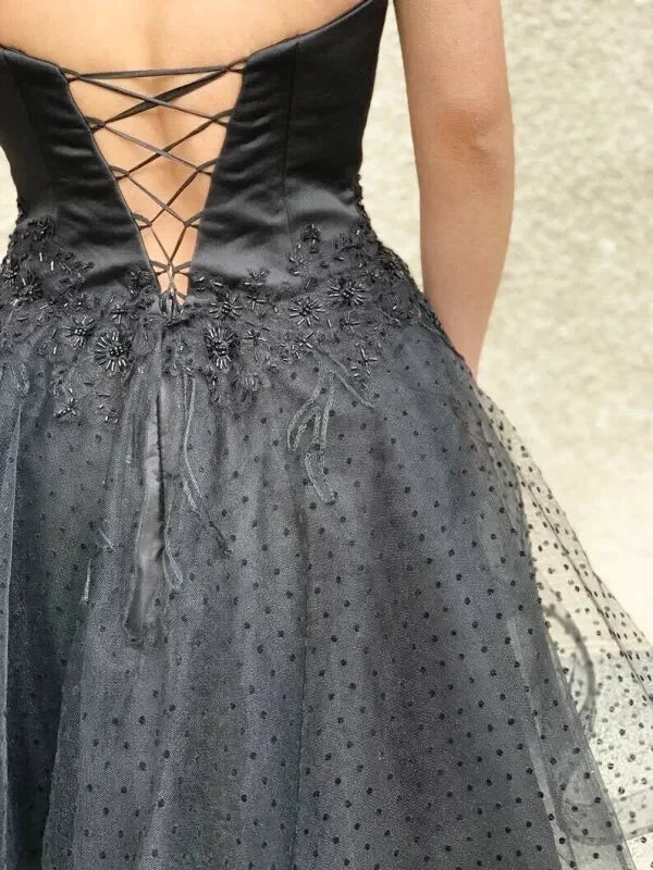 Robe Tulle Courte Noire - Maison Tulle