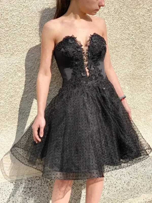 Robe Tulle Courte Noire - Maison Tulle