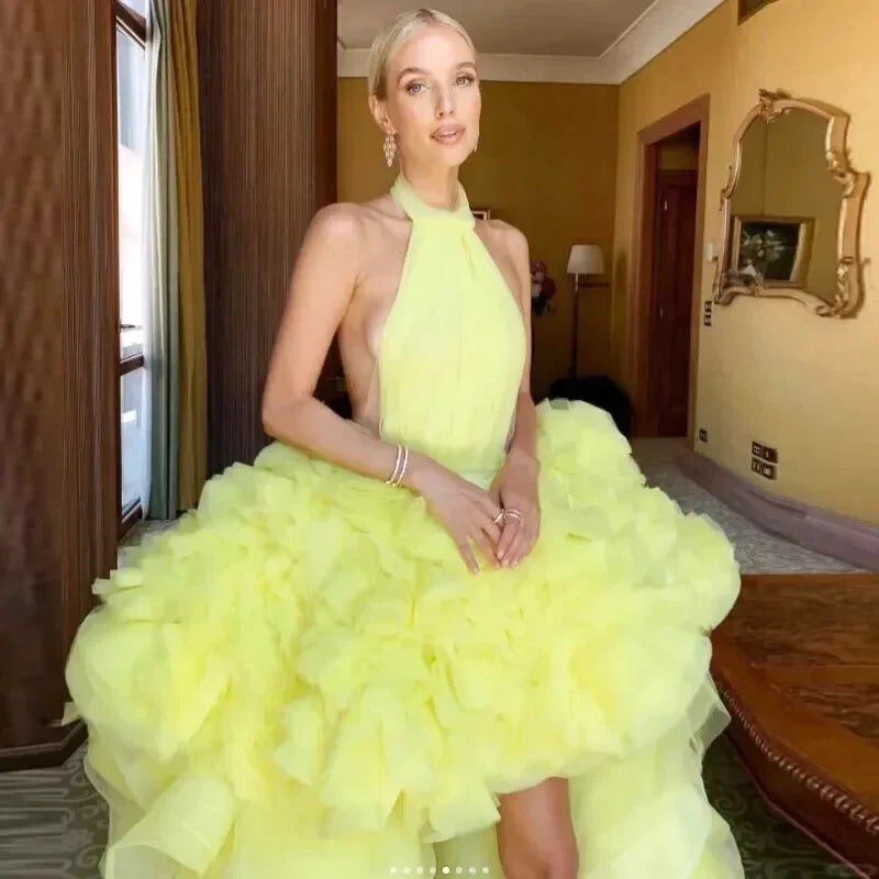 Robe Tulle Jaune - Maison Tulle