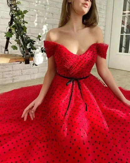 Robe Tulle Noire et rouge - Maison Tulle