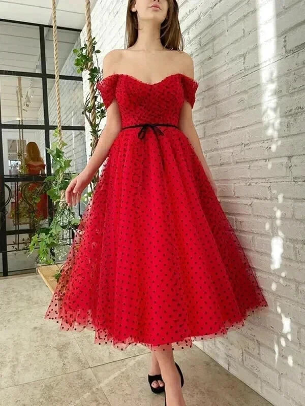 Robe Tulle Noire et rouge - Maison Tulle