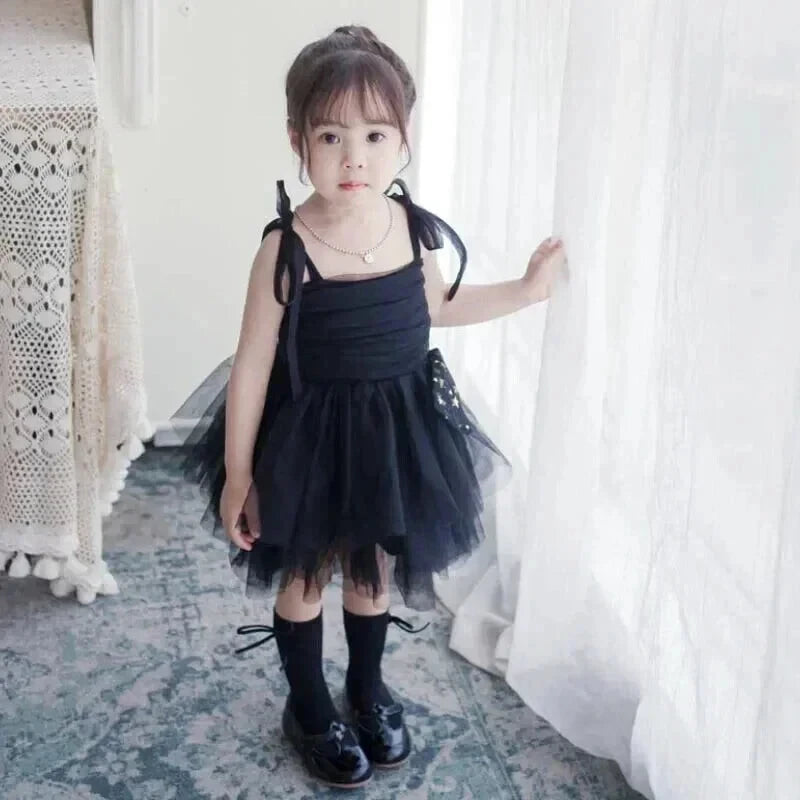 Robe Tulle Noire Fille - Maison Tulle