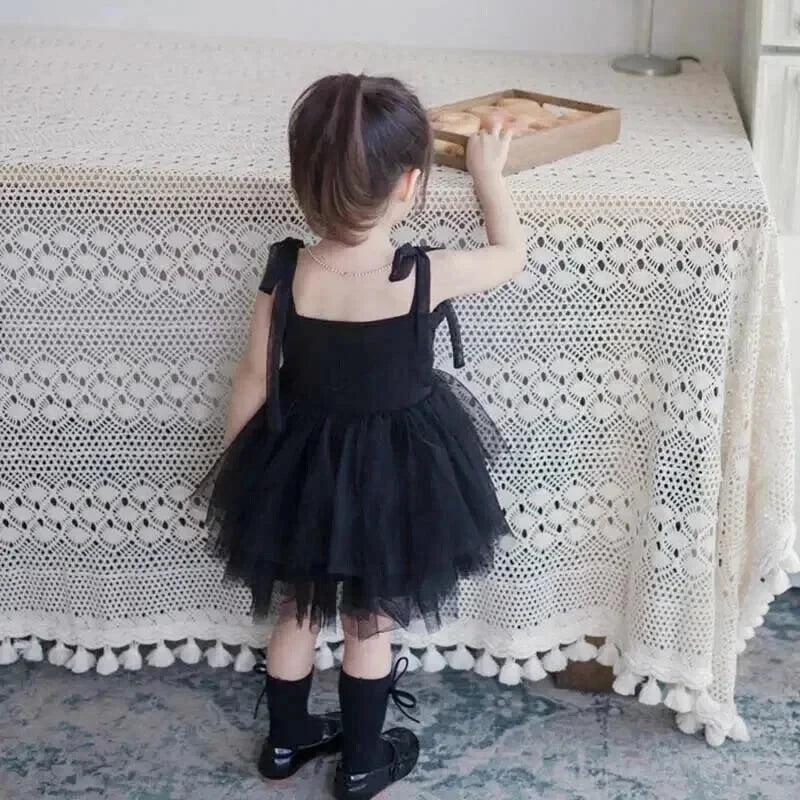 Robe Tulle Noire Fille - Maison Tulle