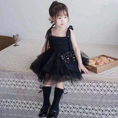 Robe Tulle Noire Fille - Maison Tulle