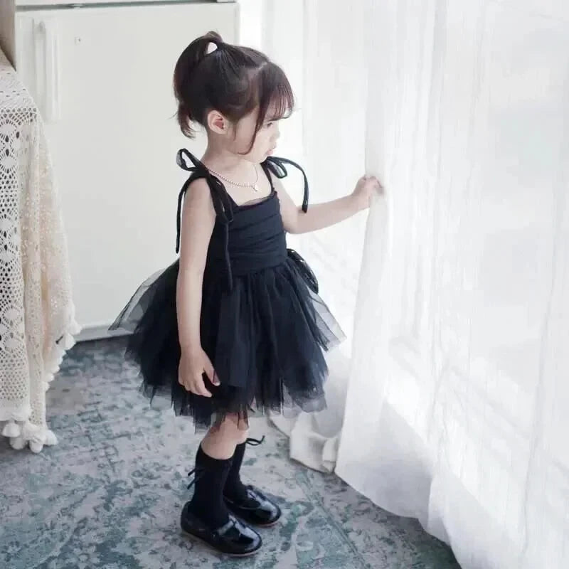 Robe Tulle Noire Fille - Maison Tulle