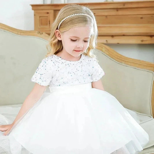 Robe Tulle Paillette Fille - Maison Tulle