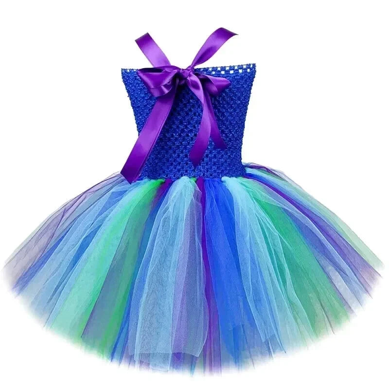 Robe Tulle Paon Enfant - Maison Tulle