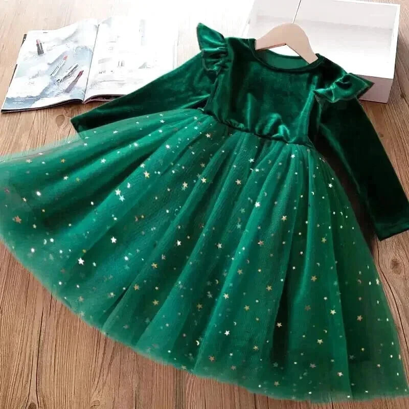 Robe Tulle Vert Déguisement Fille - Maison Tulle