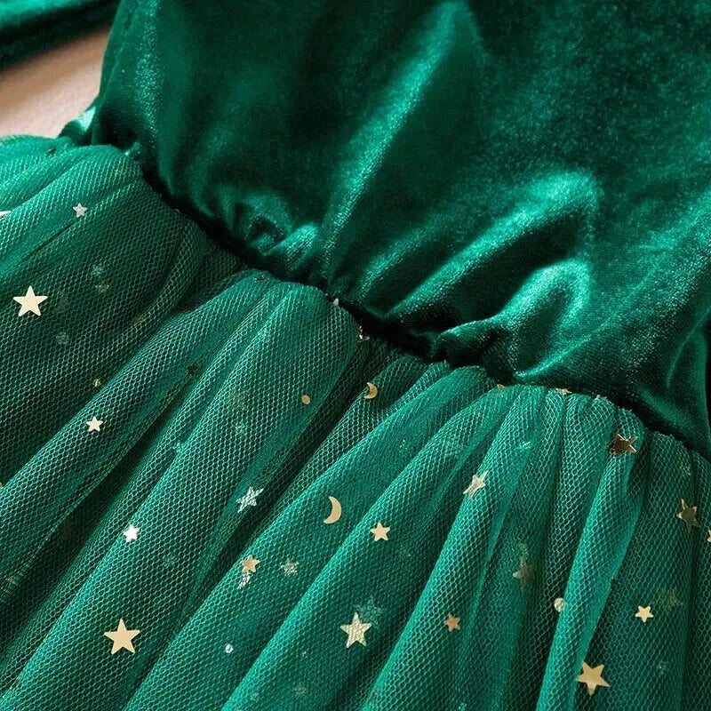 Robe Tulle Vert Déguisement Fille - Maison Tulle