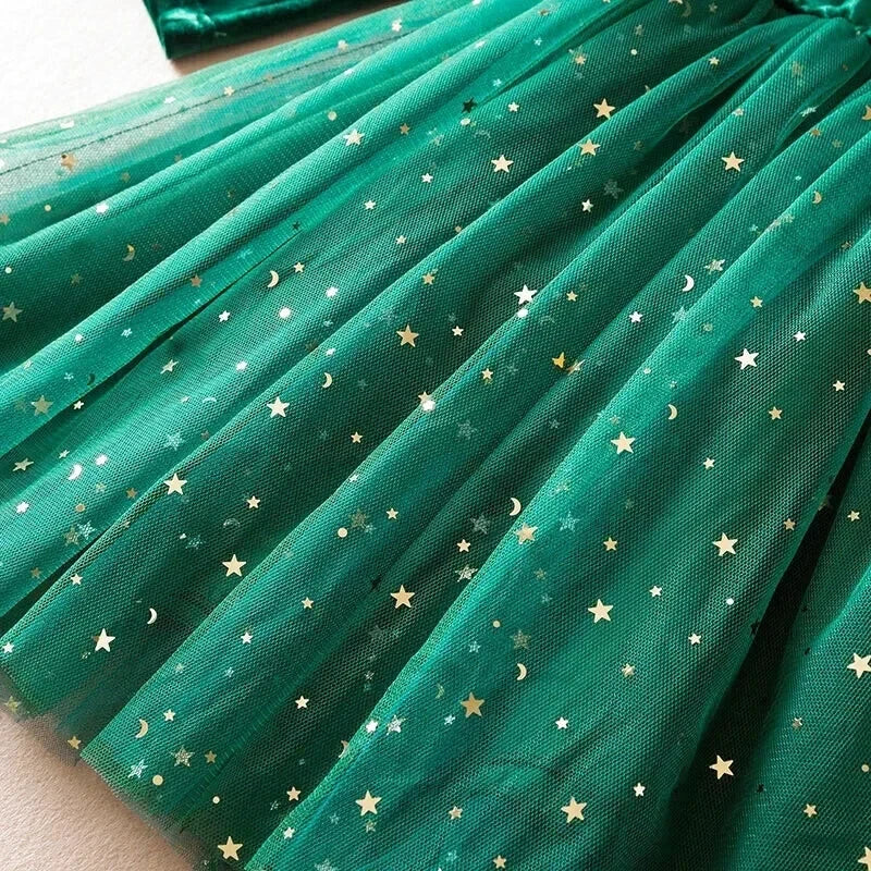 Robe Tulle Vert Déguisement Fille - Maison Tulle